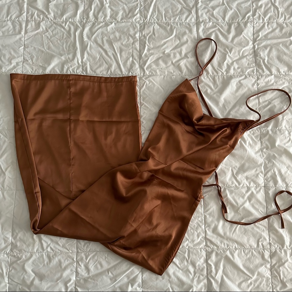 Backless Lace up Bodycon Party Dress